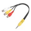 3,5 мм на 3 RCA кабель видео компонентный AV адаптер кабель для TCL телевизор 3,5 мм на RCA красный белый и желтый женский видео кабель телевизор