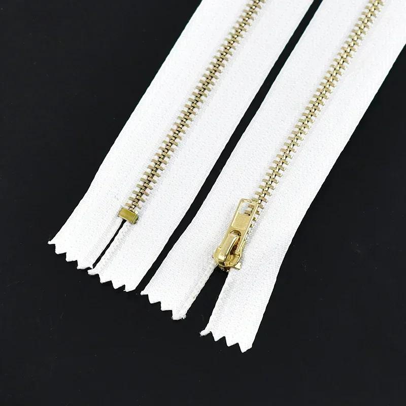 Meetee 10/20 шт. 3# Металлические молнии 10-30 см Закрытый конец Черно-белые молнии для сумок, джинсовых курток, карманов, швейные принадлежности для DIY
