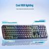 Mofii 708 Прозрачная трехрежимная беспроводная RGB-клавиатура