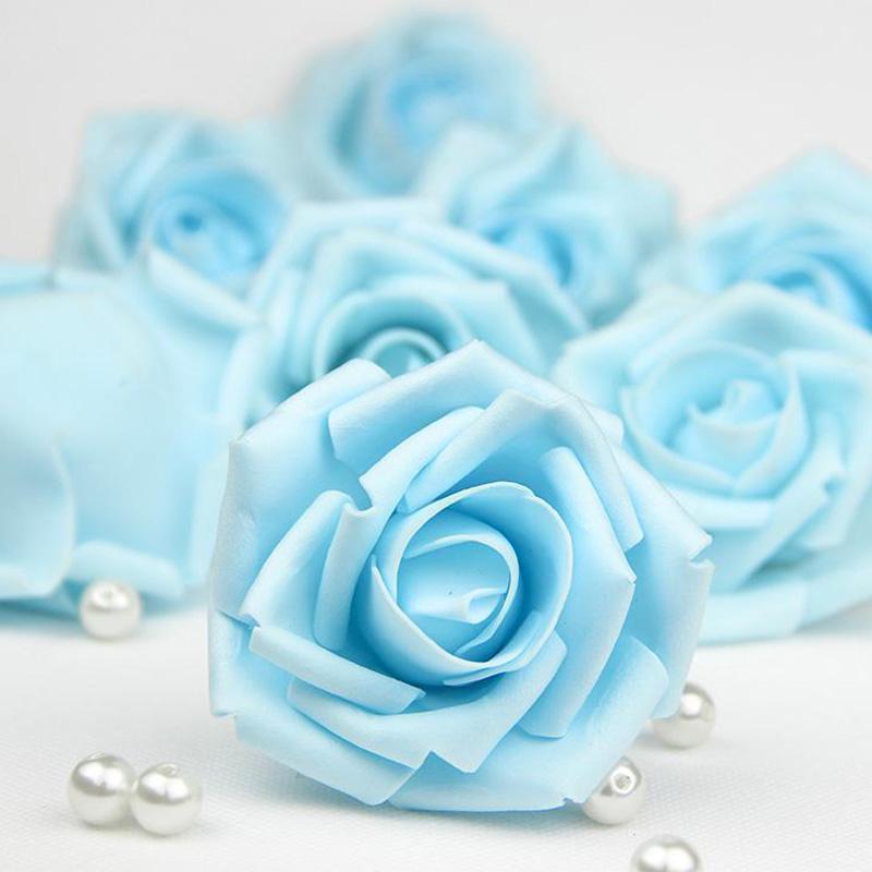 Модный декор для вечеринки, букет искусственных роз, сделай сам, домашний искусственный ПЭ-бутоны для вечеринки, пенопластовые цветы 6 см, свадьба, 10 шт.