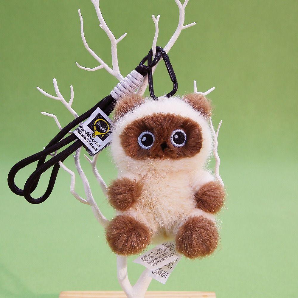 Stuffed Doll Cat Pendant Cute Animals Siamese Kitten Doll Lovely Cat Plush Toys Girl Boy