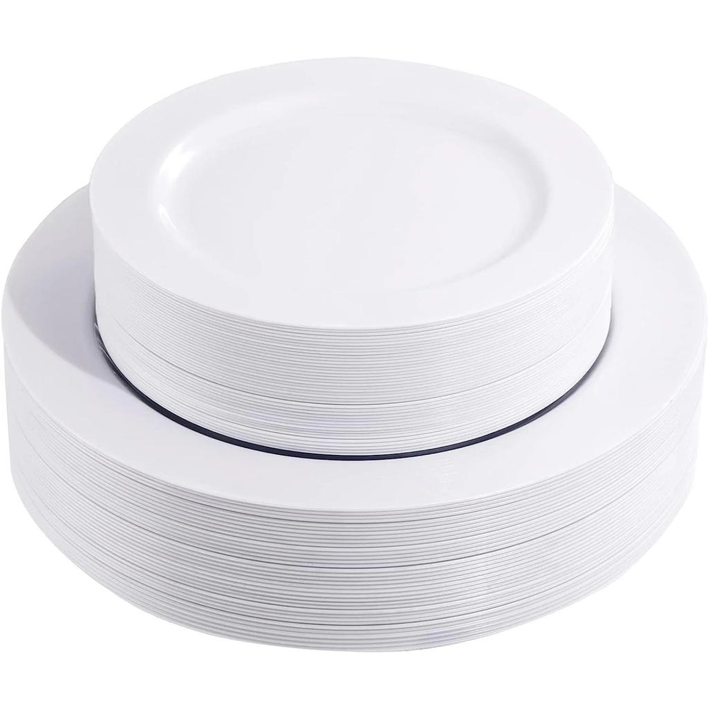 Одноразовые тарелки Пластиковые принадлежности для вечеринок, Многоразовые