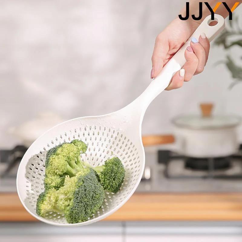 Large Scoop Colanders Strainers Skimmer Slotted Spoon Kitchen Strainer Ladle With Long Handle Stonego Kitchen Cooking Tools6
