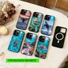 Чехол для телефона с морскими животными для iPhone 17, 16, 15, 14, 13, 12, 11 Plus, Pro, магнитный, для беспроводной зарядки Magsafe