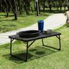 Camping Folding Table Outdoor Picnic Table Foldable Beach Table Mesh Top Grill Table