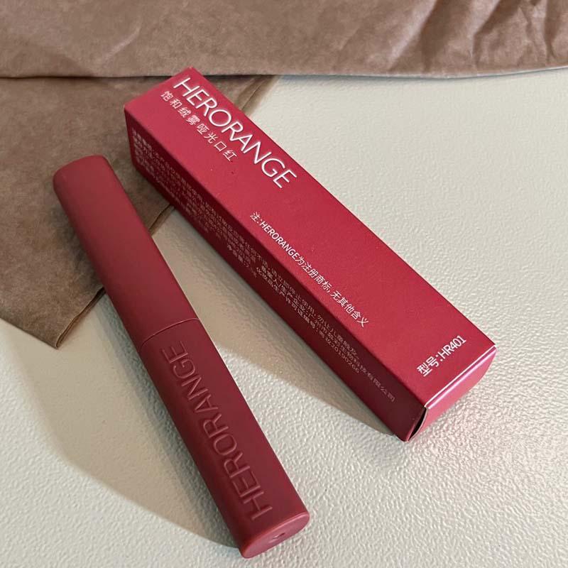 HER ORANGE~Saturated Velvet Mist Matte Fine Tube Lipstick Matte Velvet Positive Red Lipstick