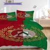 National Emblem Portugal Bedding (1 * duvet cover + 2 * pillowcase, without core) Christmas birthday gift Duvet cover and pillowcase
