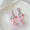Y2K Chubby Star Beaded Phone Charm & Strawberry Bow Keychain