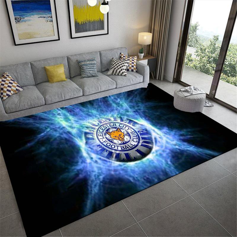 Leicester City FC Carpet Rug for Living Room Bedroom Home Sofa Decoration,Kids play Non-slip Floor Mat