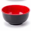 Black Red Food Containers Imitation Porcelain Soup Bowl New Melamine Bowls  Dishware