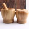 Mill Wooden Mortar And Pestle Set Garlic Pot Grinding Bowl Kitchen Tools & Gadgets Herb Crusher