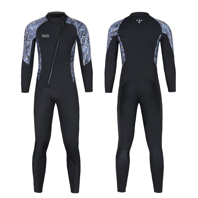 Sunscreen Surfing Suit Swimming Long-sleeved One-piece Diving OUZO Men's Thick Cold-proof Warm 3mm