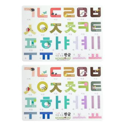 Игра-магнит с буквами Mom's Board Hangul, 24 элемента, 2 элемента, популярные корейские головоломки