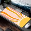 1PC Orange Sun Pattern Large Gaming Mouse Pad, Keyboard Rug, Anti Slip Rubber Table Pad, XXL Cute Mouse Pad 1000x500mm Playmat