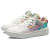 Li Ning Wave Superwave Lo Нескользящие Легкие Низкие Скейтбордические Кроссовки Женские Бело-Фиолетово-Зеленые AECR004-2