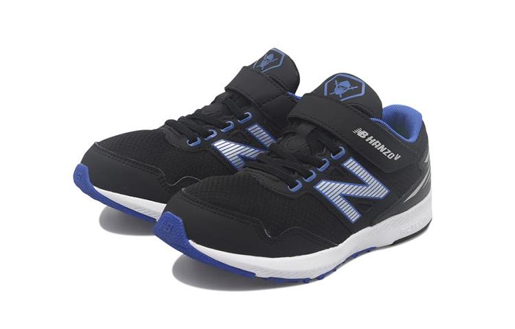 New Balance NB Hanzo V K1 Текстиль, Синтетическая кожа Низкие детские кроссовки для бега Черно-синие Дети от 3 до 7 лет PXHANVK1