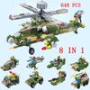 AH-64 вертолет боевые модели строительные блоки Тигр полиция война WW2 армейский истребитель пожарно-спасательный вертолет Хьюи кирпичи город