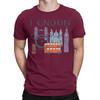 London Landmarks TShirt Famous British Icons Souvenir Cartoon Bus Tower T4901