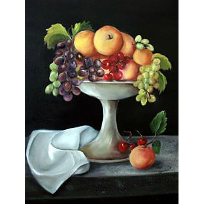 Floral Fruit DIY 5D Diamond Painting Full Round Drill Flower Diamond Embroidery Cross Stitch Mosaic Kits Wall Art Home Decor