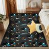 San Sharks Pattern Floor Mat for Living Room, Game Rooms, Office, Bedroom, Office Floor Mat Playful Design, Christmas fan gifts