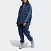 Adidas Originals X Ivy Park съемная хлопковая куртка свободного покроя из денима для мужчин, верхняя одежда синего цвета H61700