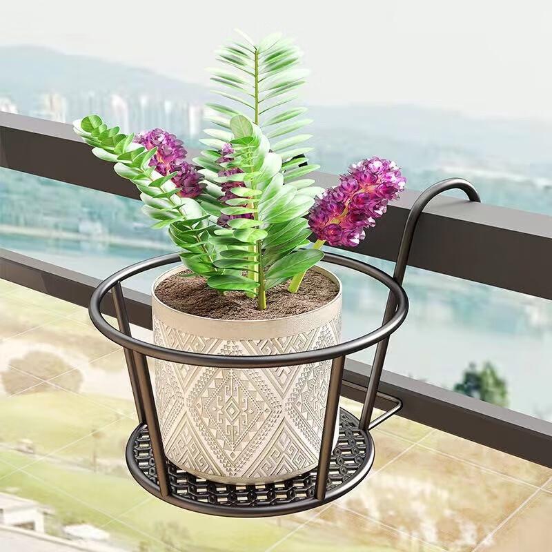 Hanging Railing Flower Pot Rack
