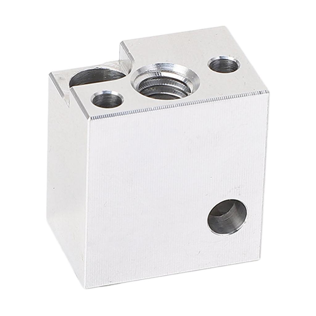 Hot End Heating Block High Temperature Resistant Copper Plated Alloy 3D Printer Hotend Extruder