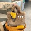 Plush Bag New Autumn and Winter Portable Tote Bag Large Capacity Shoulder Messenger Cartoon Bag Swan Plush Bag Women's Bag
