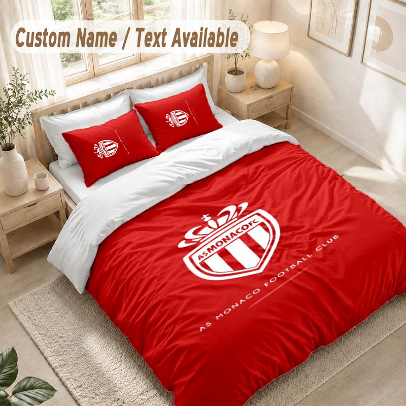 As Monaco Bedding Set, 1 Duvet Cover & 2 Pillowcases Soft Comfortable Bedroom Home Textile Decor