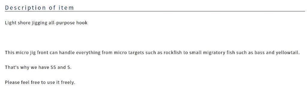 Owner MF-30P Assist Hook for Micro Jig Light Game 3L (Size 2/0) (0474)