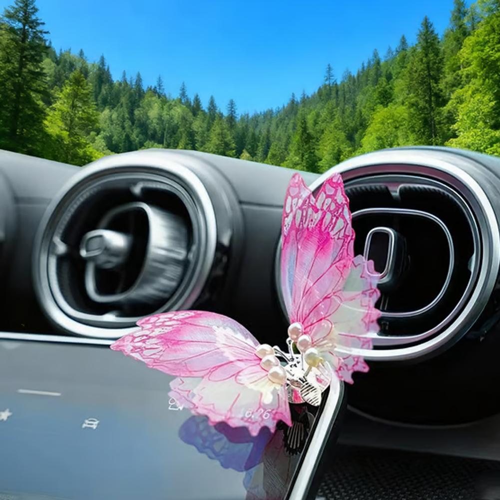 Crerative Moving Butterfly Car Air Outlet Perfume Decoration Clip Car Interior Aromatherapy Fresheners Diffuser Accessory