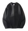 260G heavy versatile pure cotton round neck long-sleeved sweater women's basic solid color bottoming shirt loose shoulder long-sleeved clothes