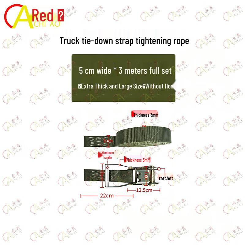Heavy-Duty Ratchet Tie-Down Cargo Strap