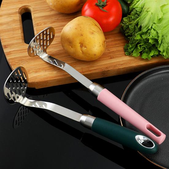 Картофелемялка Сверхпрочная Мелкоячеистая Утолщенная Нержавеющая Сталь Ручной Пресс Измельчитель Детского Питания Кухонный Инструмент