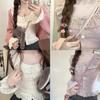 Новый вязаный кардиган Kawaii Lolita для женщин, японский сладкий кружевной свитер, пальто, женский повседневный корейский шик, тонкий, элегантный трикотажный топ