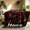 Custom Name Personalized Rammstein Print Blanket, Home Decor, Bedroom, Sofa, Camping, Couch, Gifts for Birthday Christmas