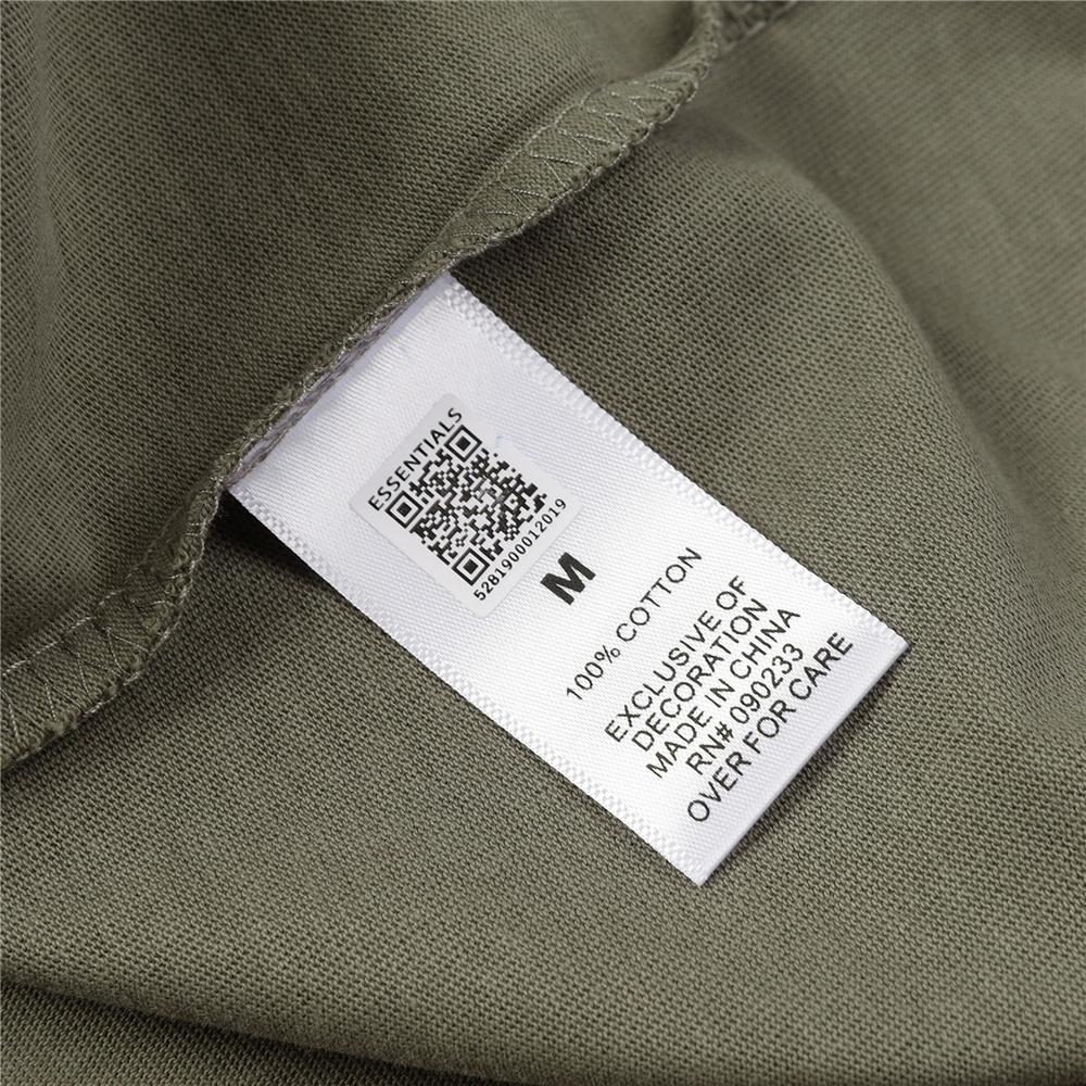 Essentials Футболка для мужчин, свободные футболки с прессованными клеевыми буквами и круглым вырезом, модные мужские и женские футболки с короткими рукавами