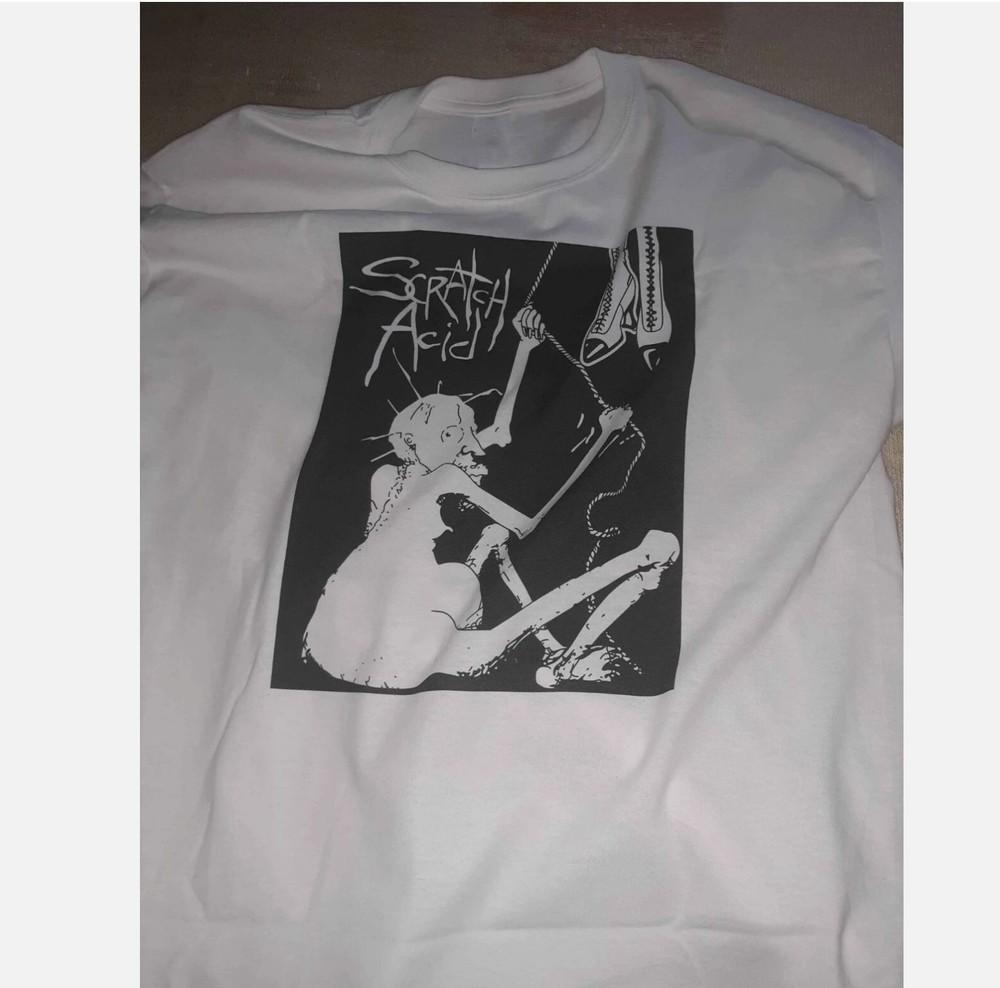 Vtg Scratch Acid Band Album Music Cotton White All Size Unisex Shirt Unisex T-Shirt