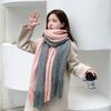 Thicken Imitation Cashmere Scarf Long Neck Warmer Wrap Winter Warm Neck Guard Shawl  Cold Weather