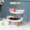 Three Layer Fruit Plate Home Living Room Plastic Snack Dish Creative Modern Dried Fruit Basket Candy Cake Stand Salad Bowl