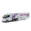1/32 Semi Container Truck Transport Vehicle Truck Alloy Toy Car Model Sound and Light Children's Toy Collectibles Gift