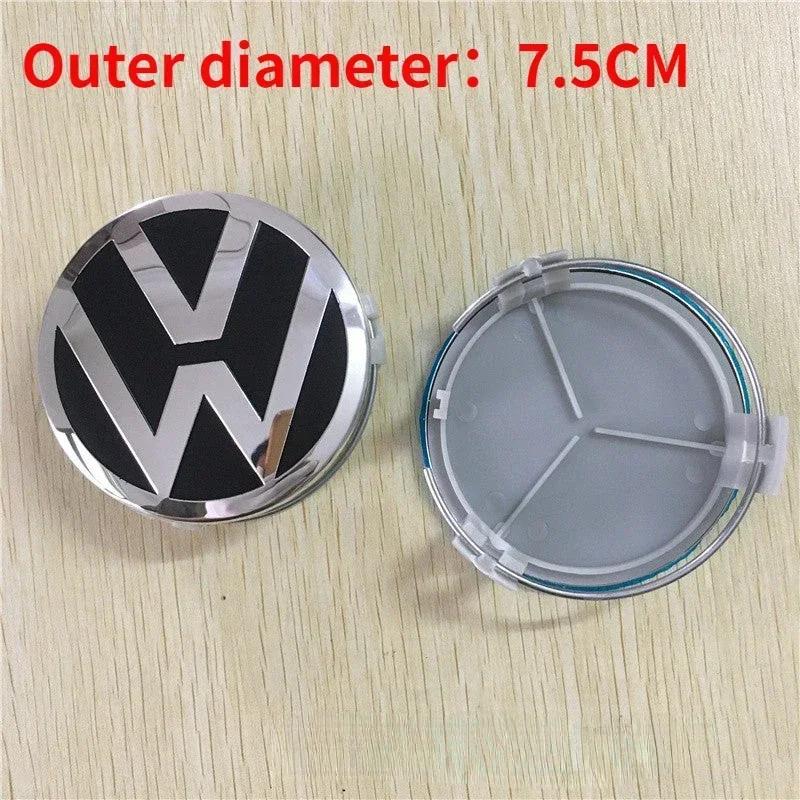 For Volkswagen VW 69/70/75/76mm 4pcs Car Wheel Center Emblem Hub Caps Cover for Volkswagen VW GTI Jetta Tiguan Golf POLO Passat B5 B6 SCIROCCO EL1