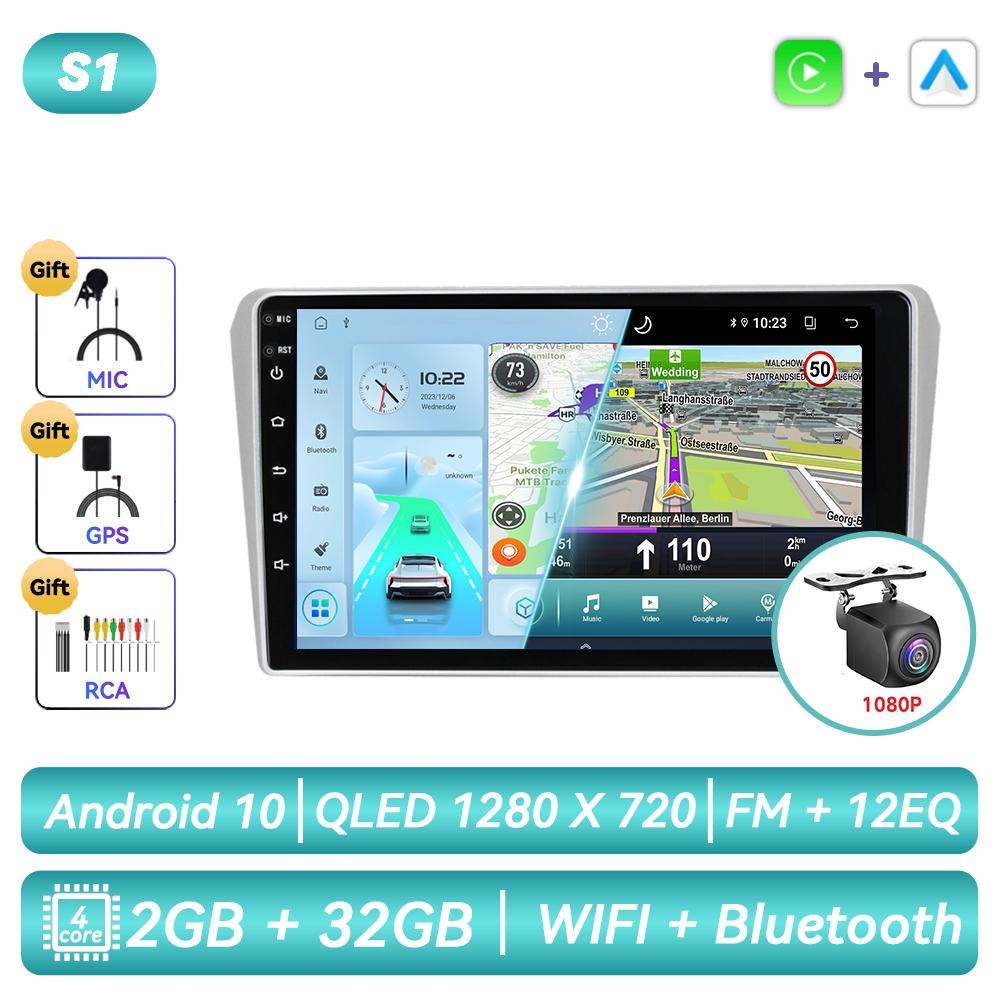 Для Toyota Avensis T250 2003 - 2009 Android Автомагнитола Мультимедиа Видеоплеер Навигация GPS Carplay Сенсорный Экран Авто Стерео Интеллектуальные Системы