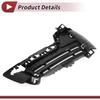 Fog Light Grill Front Lower Bumper Fog Light Cover Inserts for BMW X5 2014-2018 ABS No.51117307993 Black