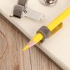 Supplies Triple Orifice Portable Single Hole Double Opening Spring Pen Clip Metal Pencil Holder