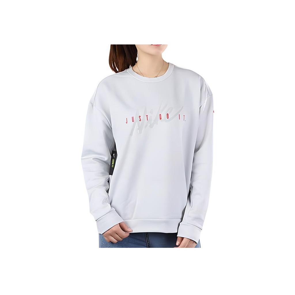 Nike Therma Crewneck свитер тренировочный флисовый свитшот женский свитшот белый BV5226-043