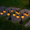 2/4PCS Halloween Solar Pumpkin Pathway Lamp Scary Solar Markers Lights Festival Theme Waterproof Outdoor Holiday Christmas Decor