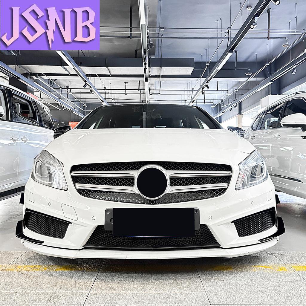 New For Mercedes Benz A Class W176 A180 A200 A250 A45 2013 2014 2015 Front Bumper Lip Spoiler Splitters Canards Body Kits