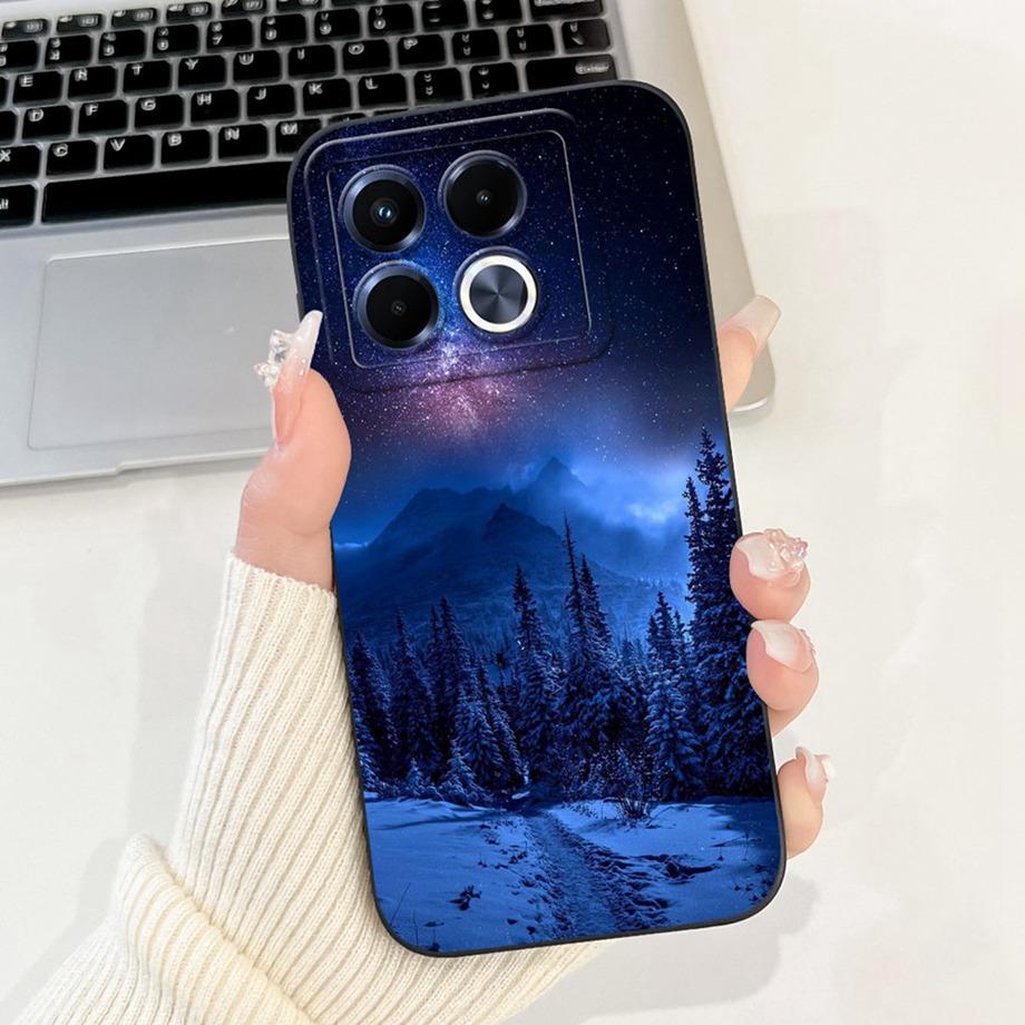 For Infinix Note 40 5G X6852 Phone Case Silicone Soft Back Cover For Infinix Note40 X6851 Bumper Dragon Cat Flower Butterfly Bag