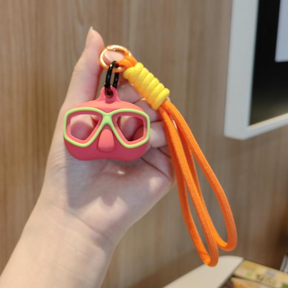 Mini Braided Rope Keyring Creative Bag Charm Delicate Diver Goggles Keychain Party Favor